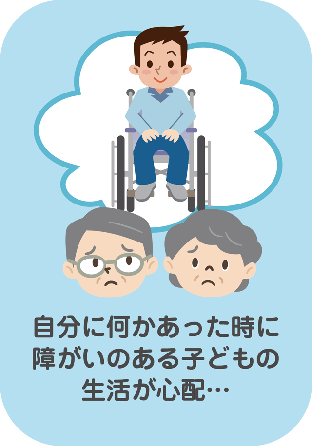 自分に何かあったときに障がいのある子どもの生活が心配