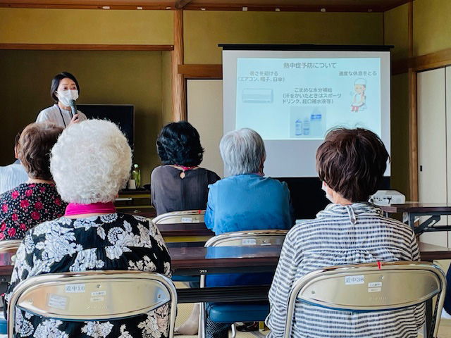 しゅうなん出前トーク熱中症予防講座を開催しました