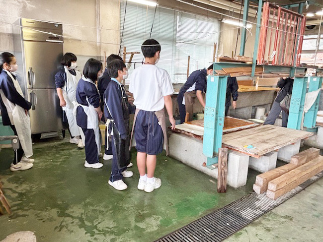 和紙すき体験